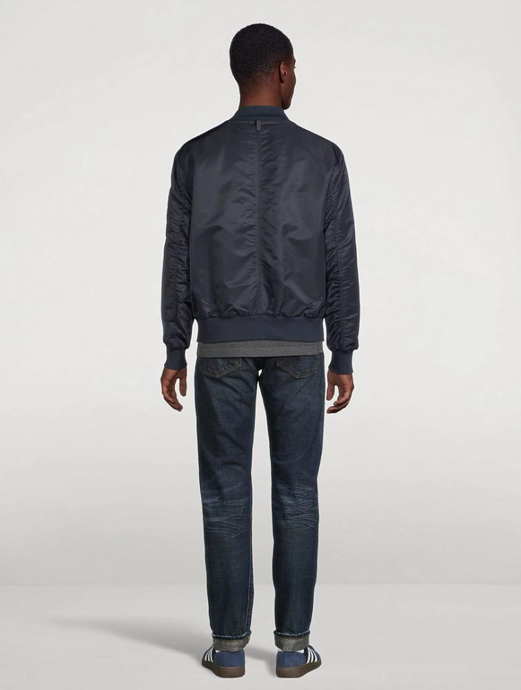 Emilio Satin Bomber Jacket