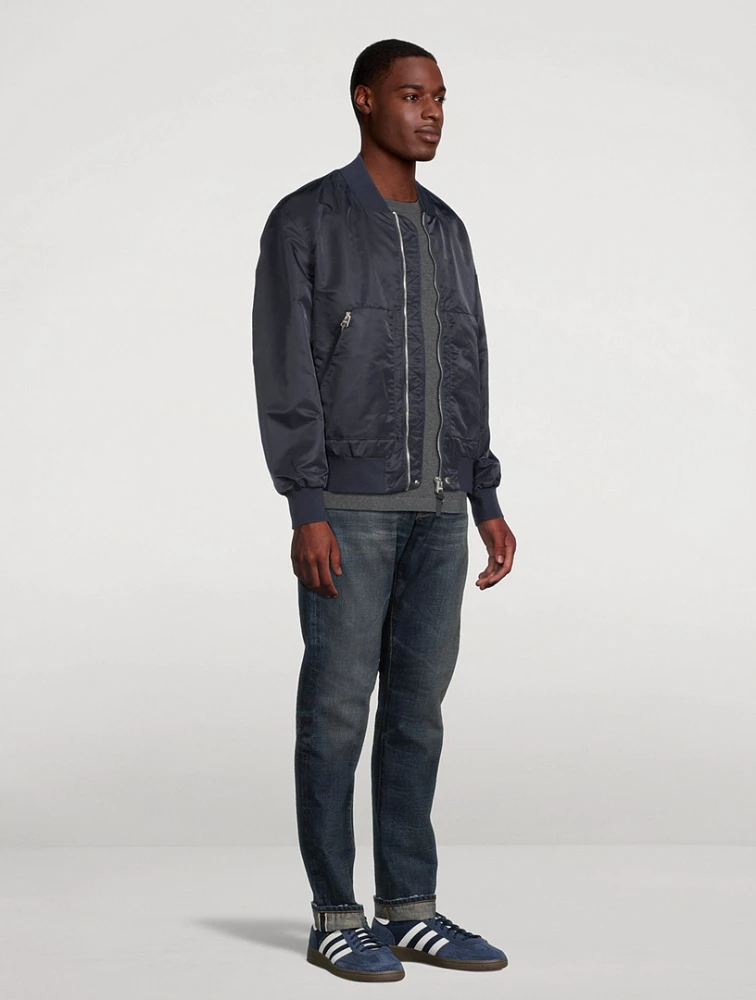 Emilio Satin Bomber Jacket