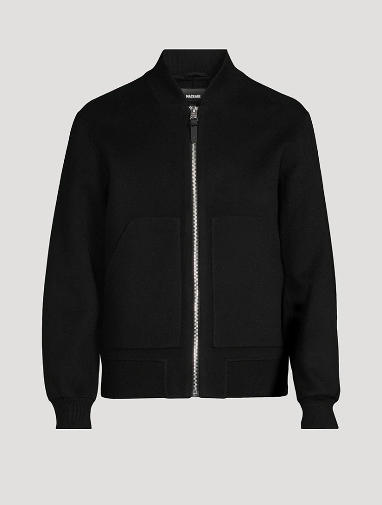Emilio Double-Face Wool Bomber Jacket