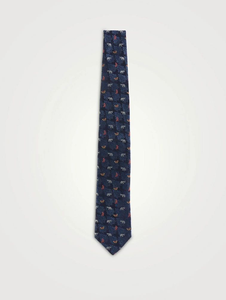 Patterned Silk Tie