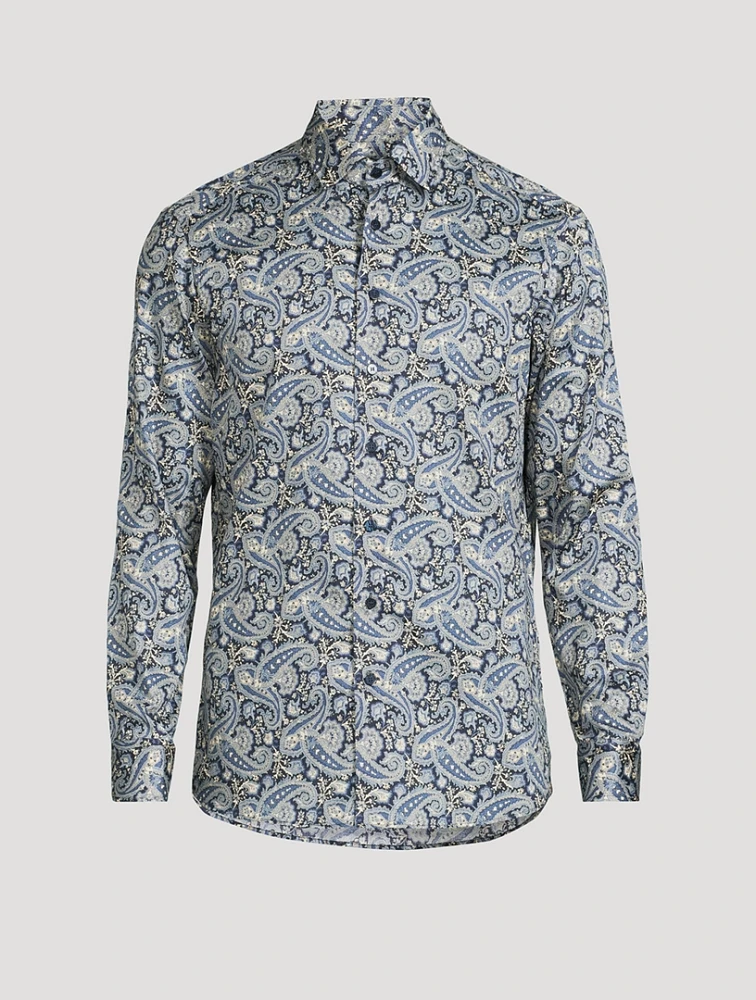 Floral Paisley Long-Sleeve Shirt