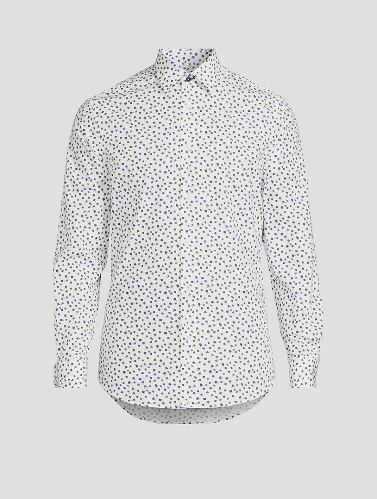 Tailored-Fit Shirt Dotted Print