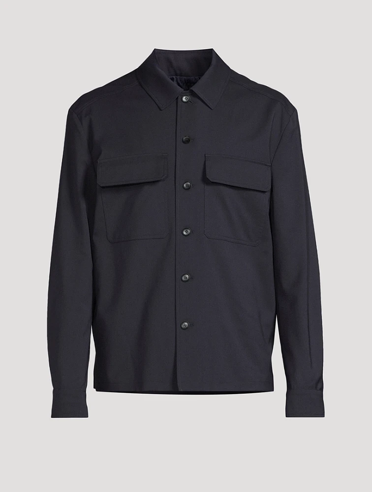 Wool Gabardine Overshirt