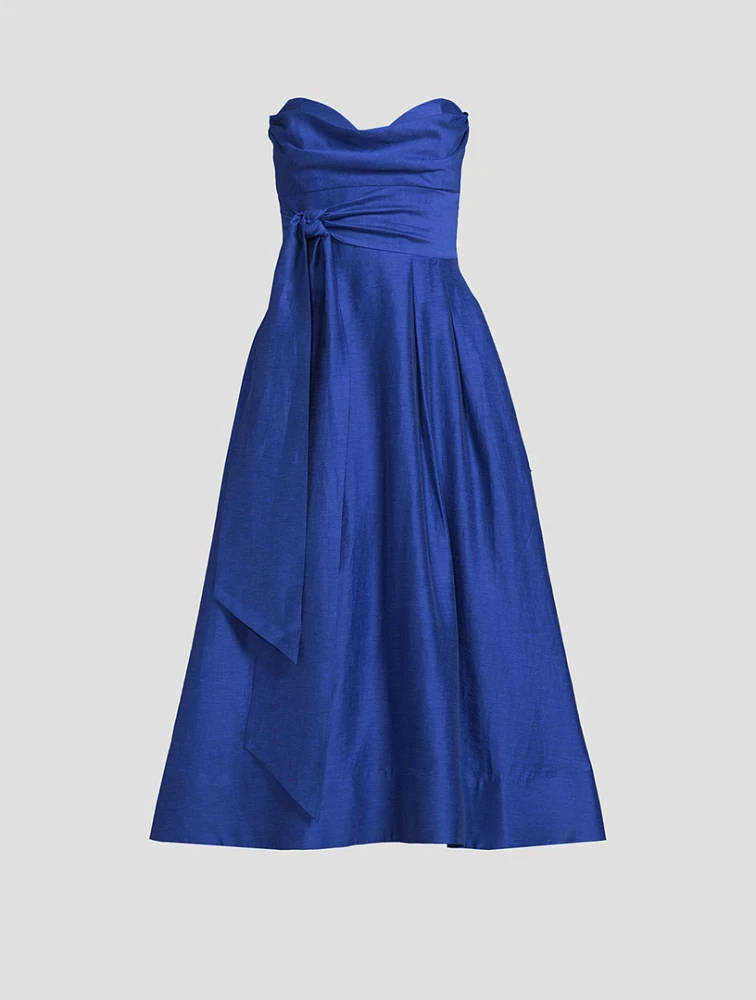 Cera Strapless Midi Dress