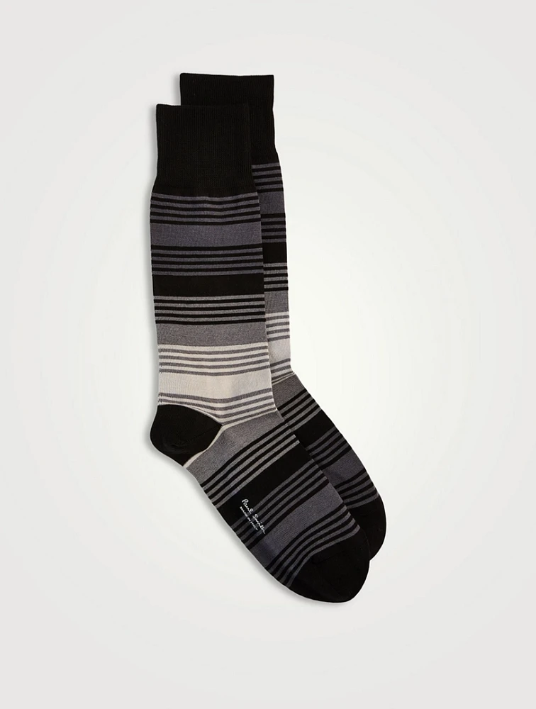 Isodore Ombre Striped Socks