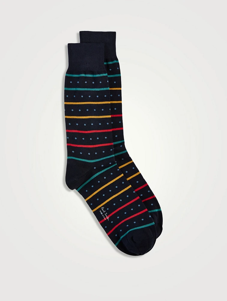 Iago Spot Stripe Socks