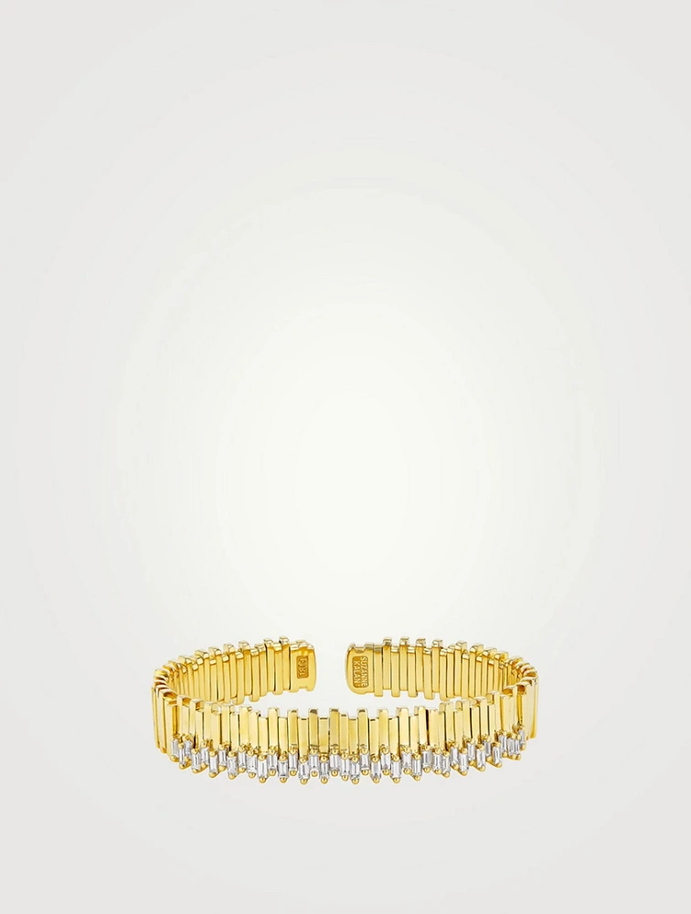 Golden Age 18K Gold Stacker Diamond Bangle Bracelet