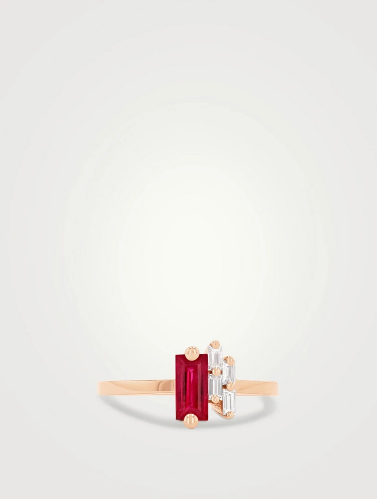 One Of A Kind 18K Rose Gold Ruby Ring