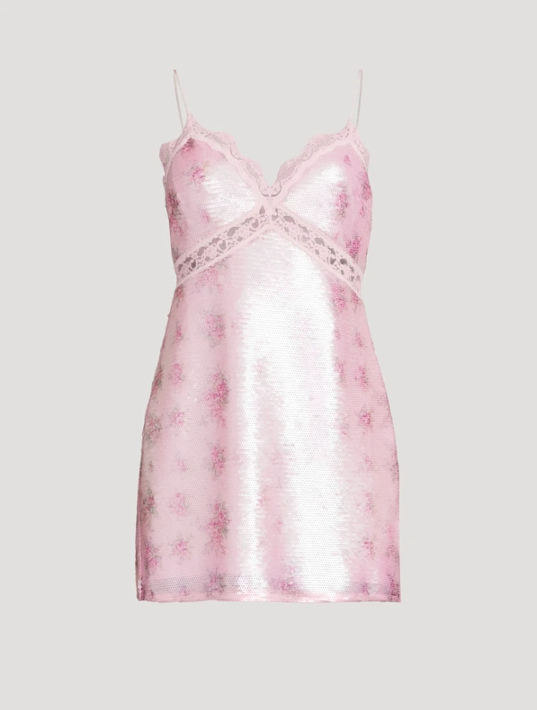 Finta Sequin Slip Dress