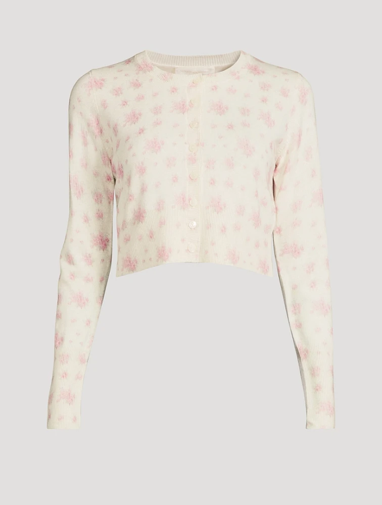 Adeanne Wool Sweater Floral Print
