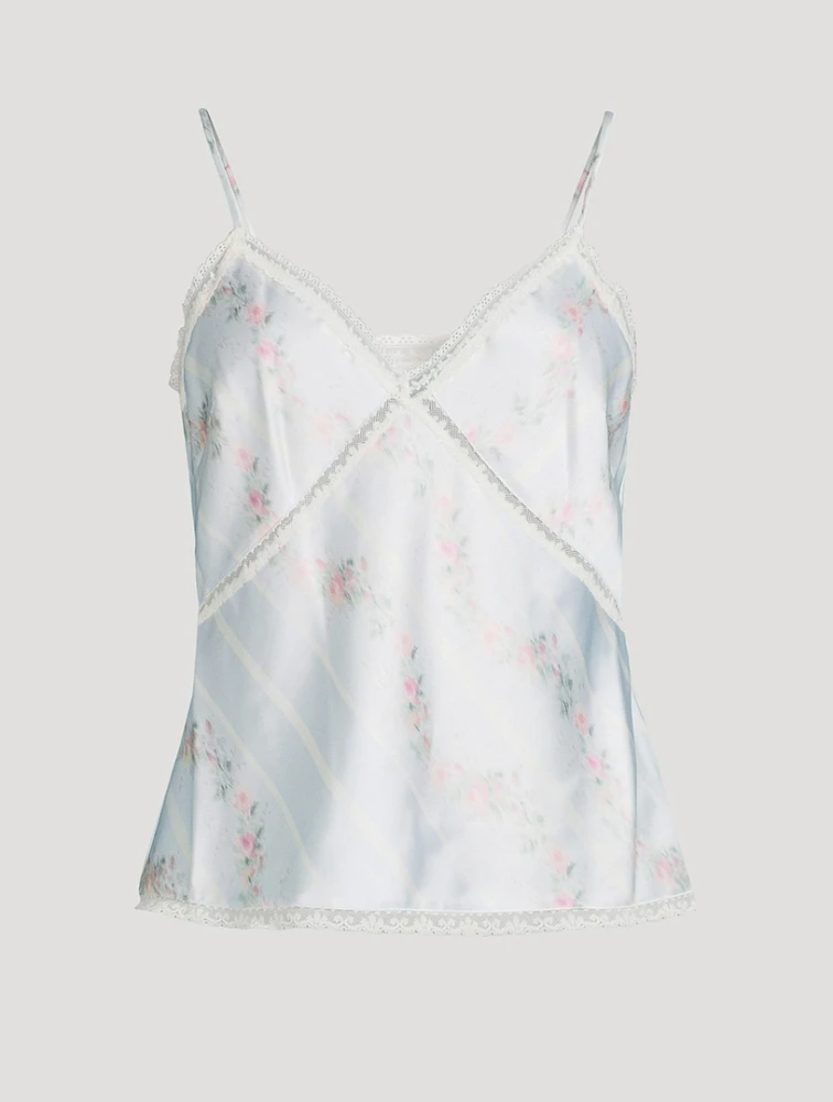 Levall Satin Cami Floral Print