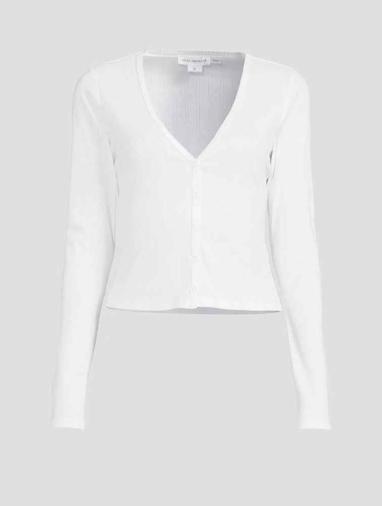Pointelle Cardigan
