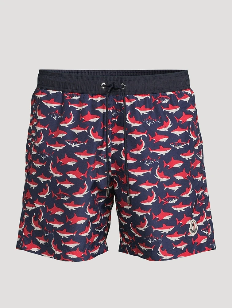 Swim Shorts Shark Print