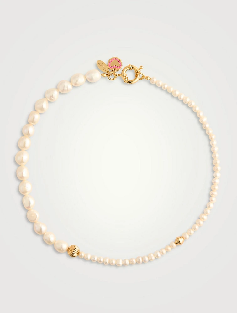 Golden Pearl Necklace
