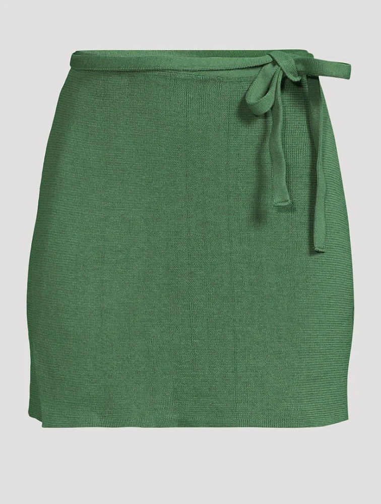 Eucalyptus Knit Wrap Skirt