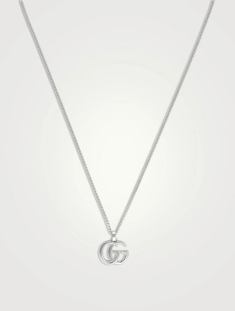 GG Marmont Silver Gourmette Chain Necklace
