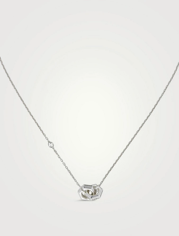 G Cube Silver Necklace