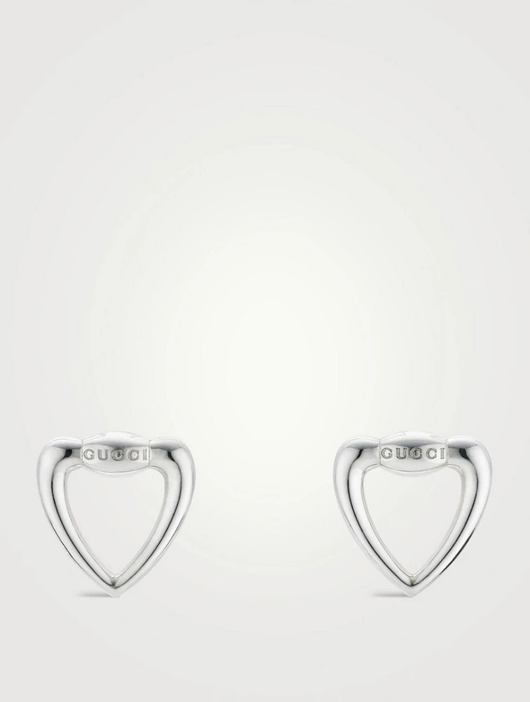 Gucci Heart Silver Earrings