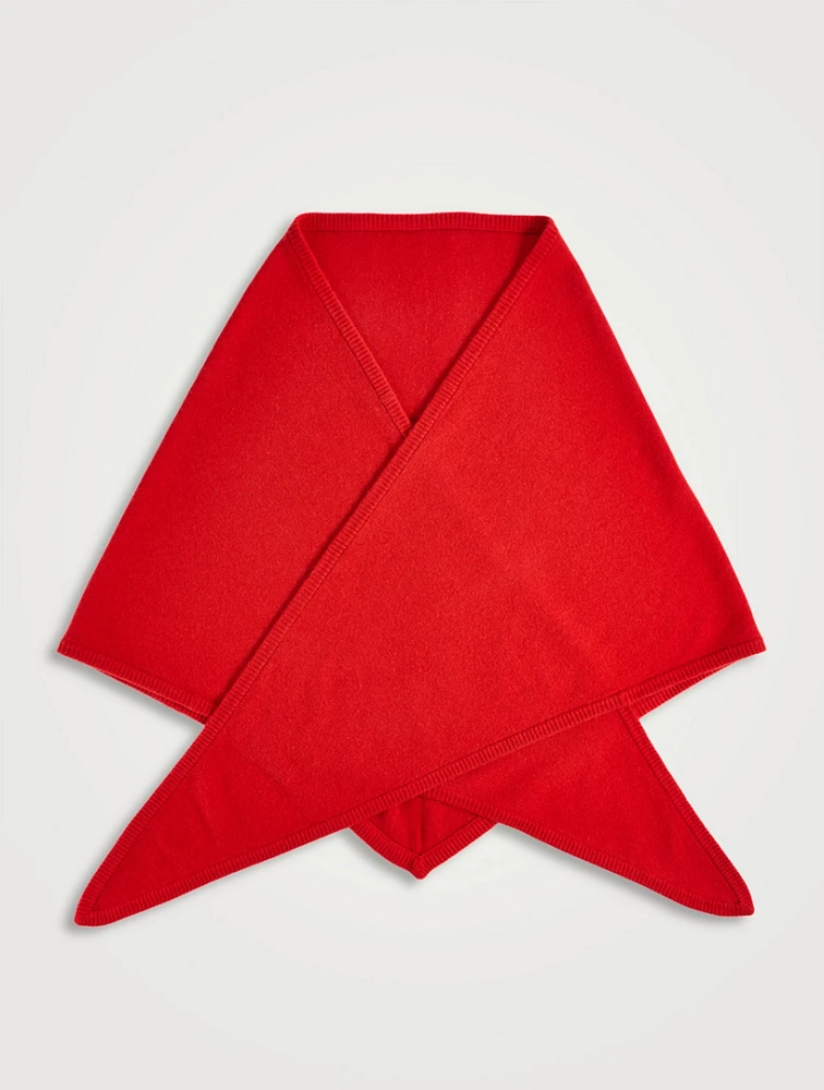Wool And Cashmere Triangle Scarf
