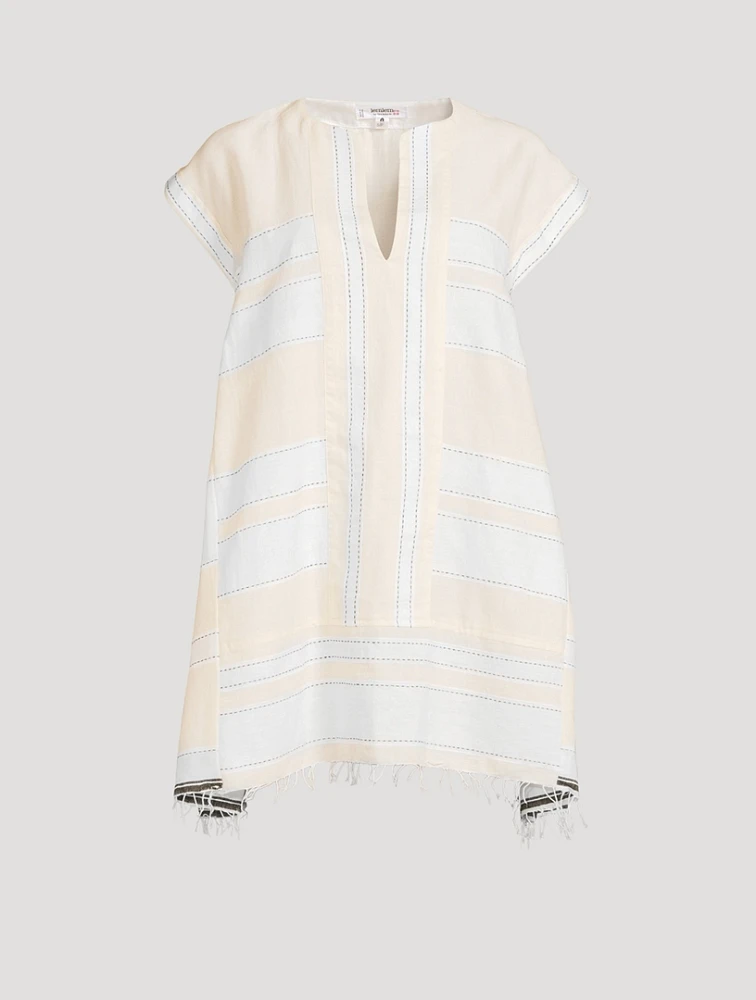 Elina Caftan Stripe Print