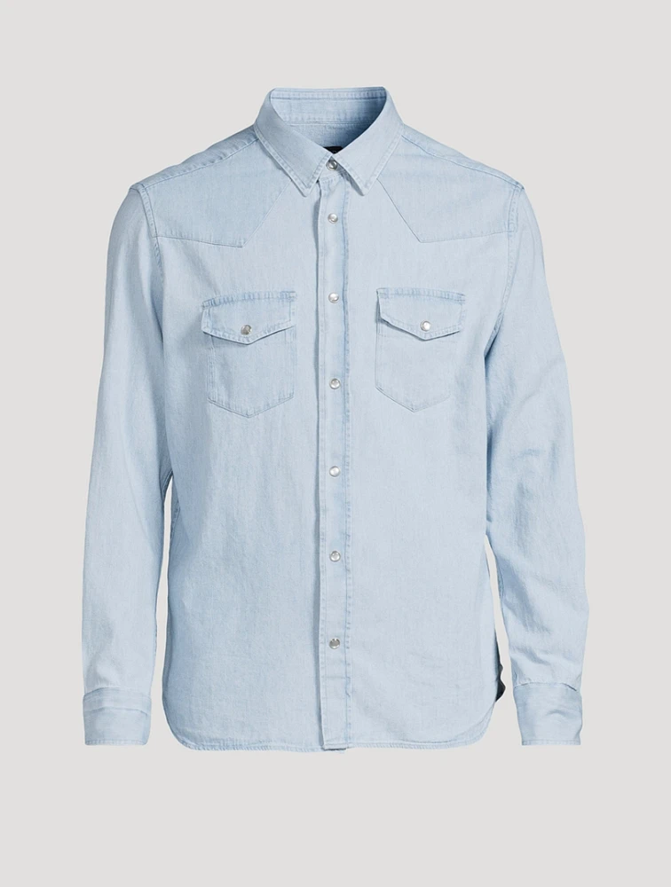 Denim Chambray Western Shirt