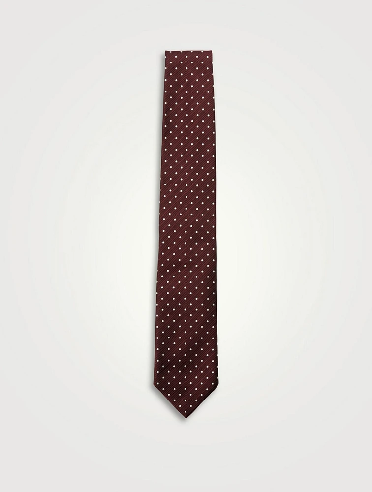 Polka Dot Silk Tie
