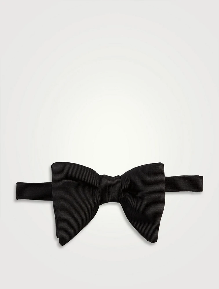 Silk Grosgrain Bow Tie