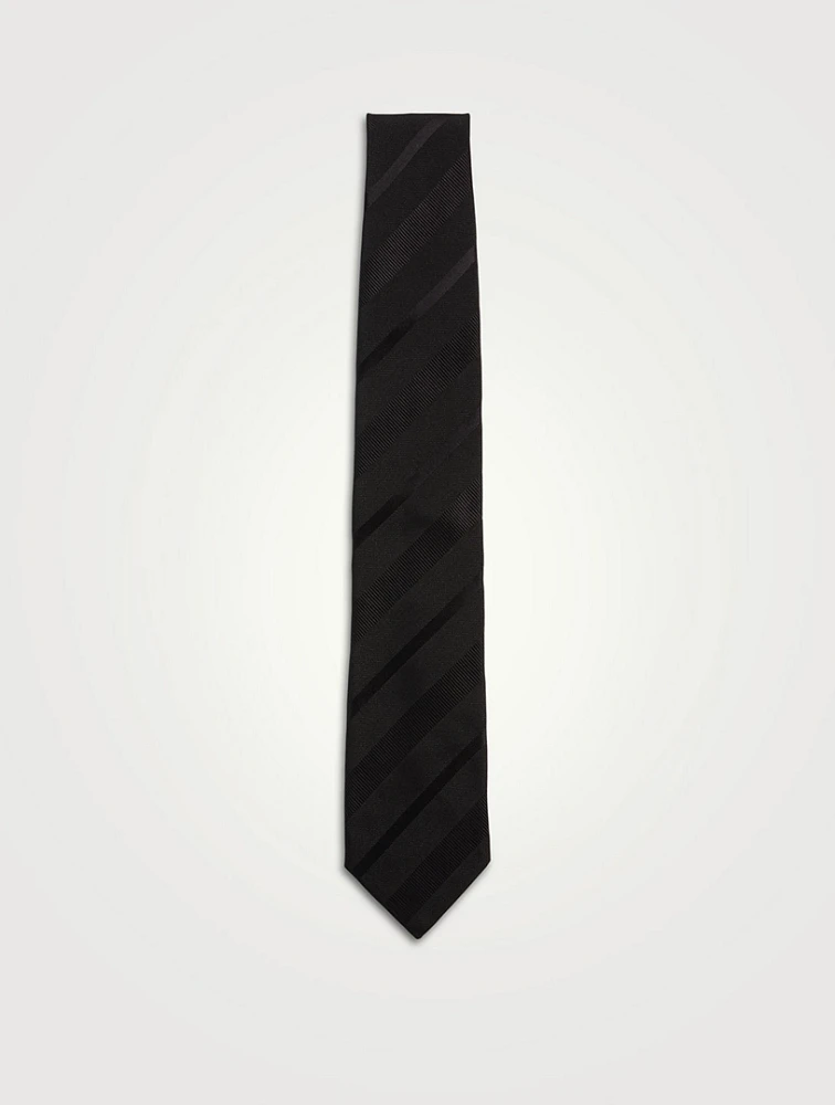 Tonal Stripe Silk Tie
