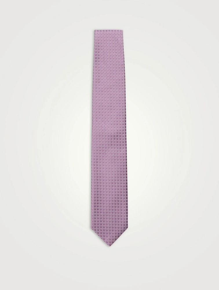 Tonal Polka Dot Silk Tie