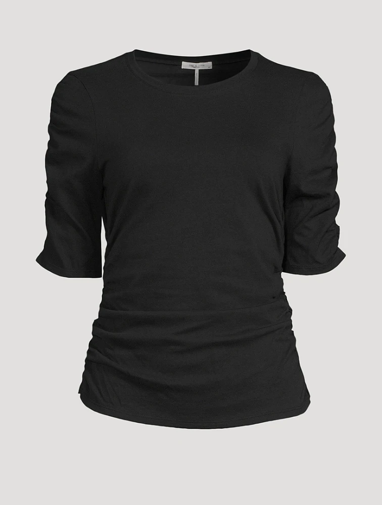 Julie Shirred T-Shirt