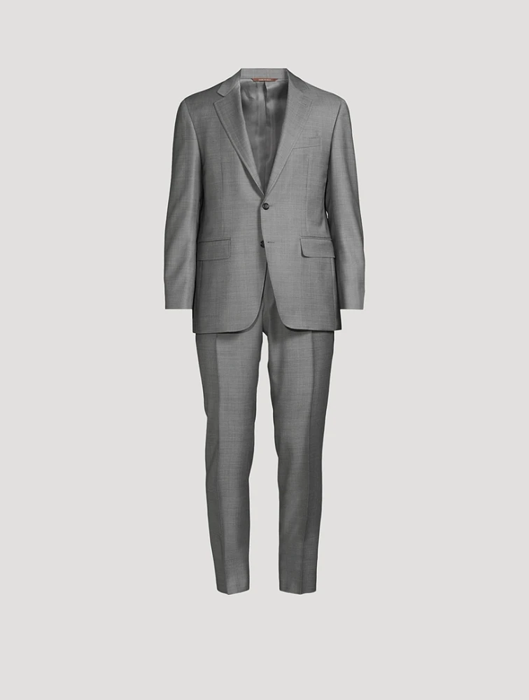 Kei Wool Sharkskin Two-Piece Suit
