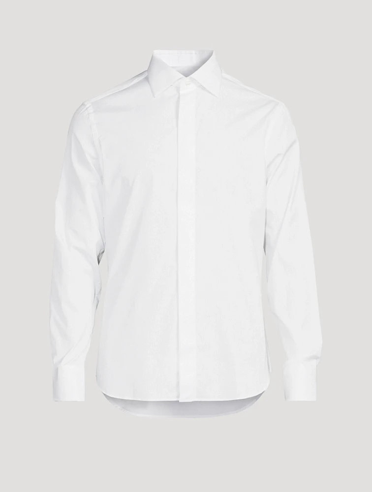Textured Long-Sleeve Shirt