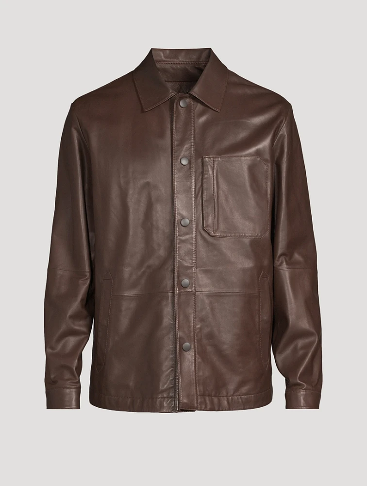 Leather Overshirt