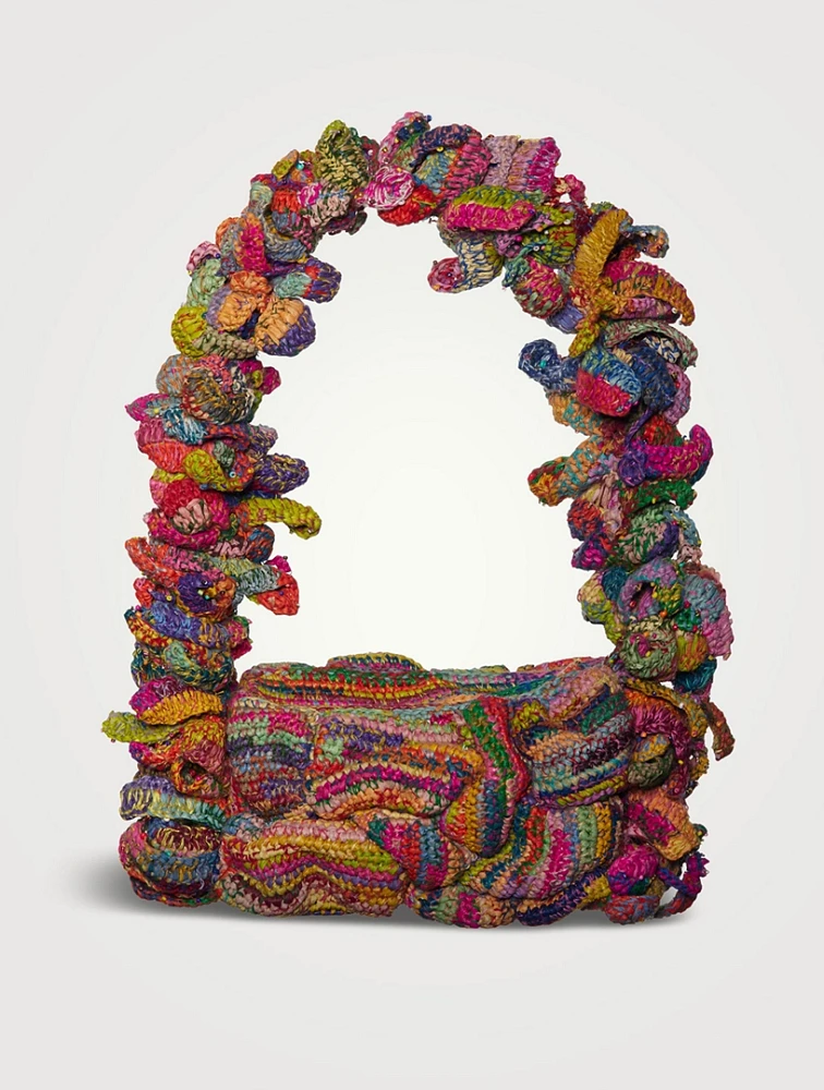 Rainbow Adala Raffia Shoulder Bag