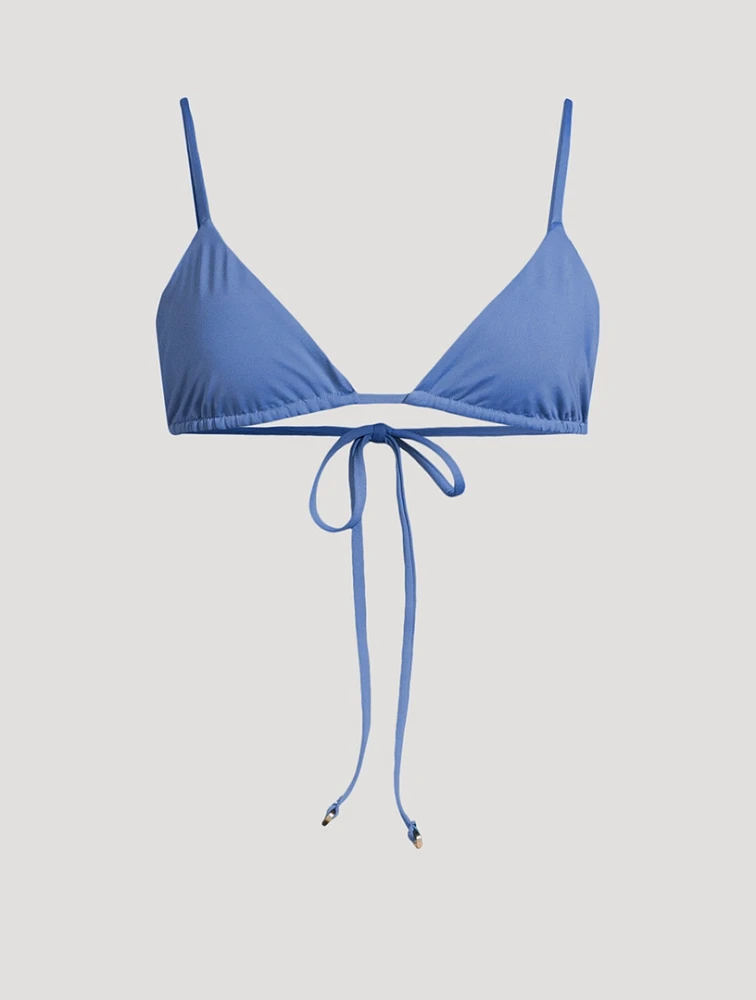 String Triangle Bikini Top