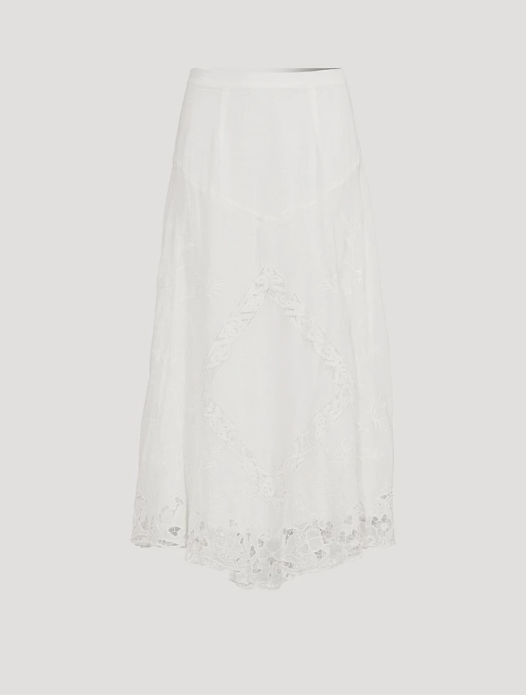 Ilou Lace Midi Skirt