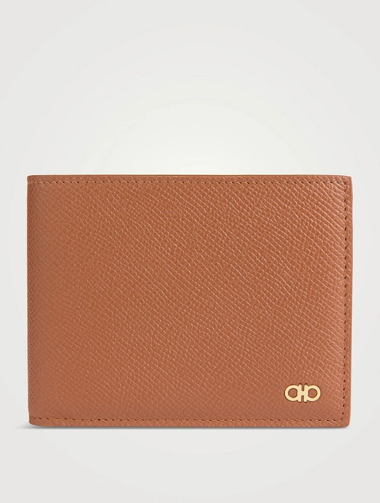 Gancini Leather Bi-Fold Wallet
