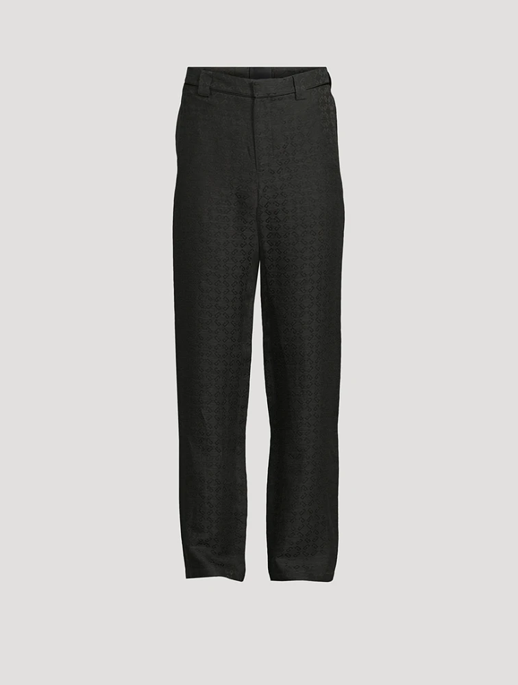 Monogram Jacquard Trousers