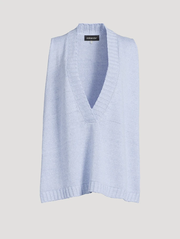 Linen Cotton Sweater Vest