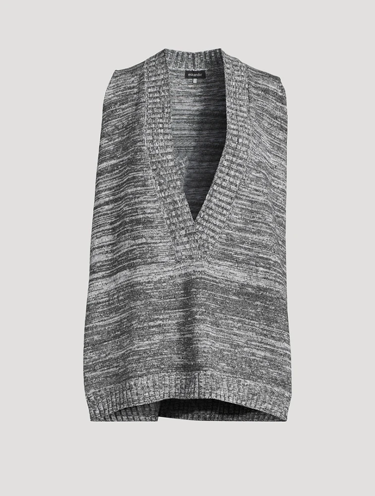 Cotton Linen Sweater Vest