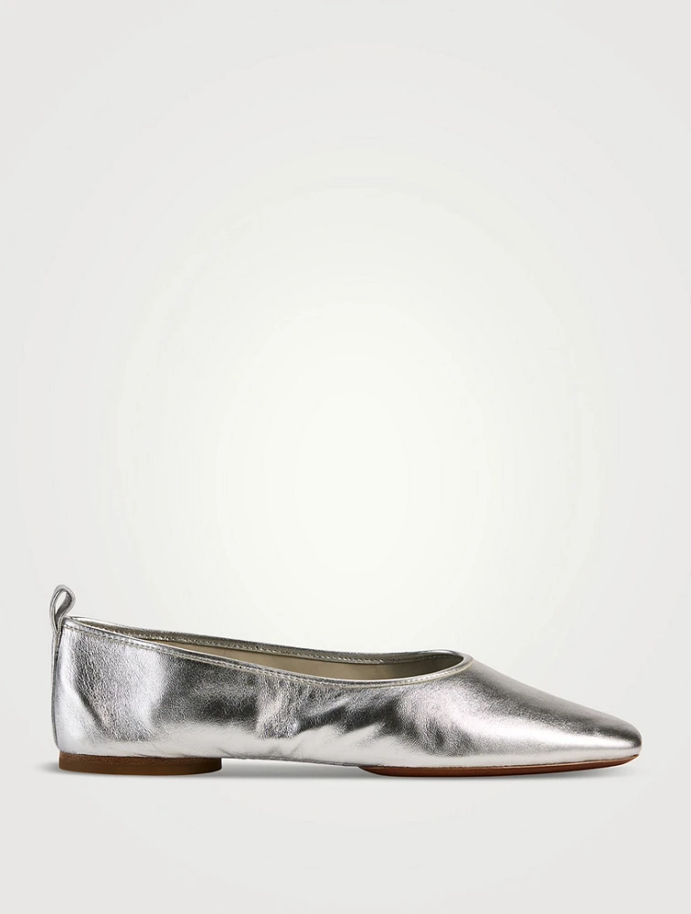 Vivian Metallic Leather Ballet Flats