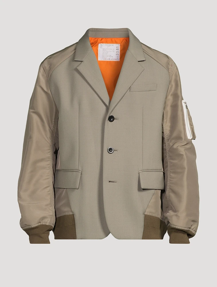 Mixed-Media Jacket