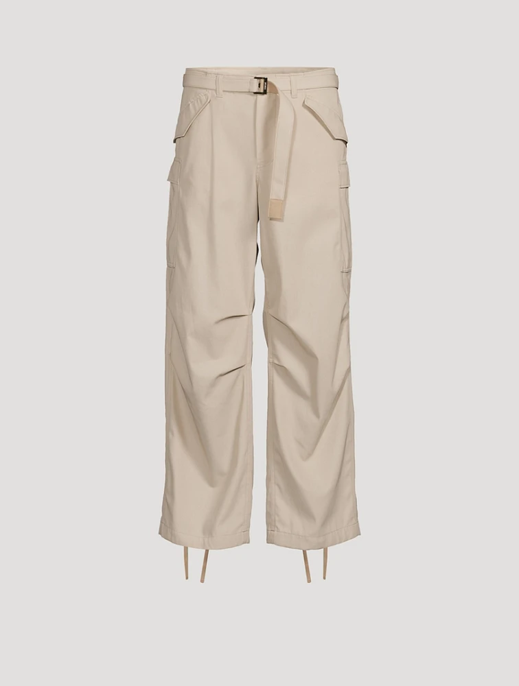 Cotton Twill Cargo Pants