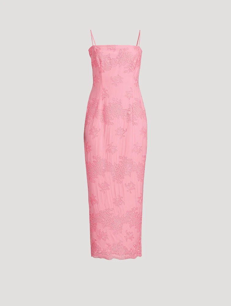 Sinead Laser-Cut Midi Dress