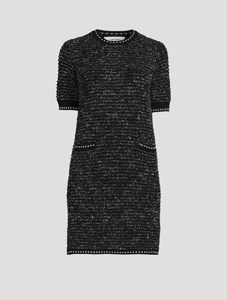 Eyelash Tweed Jacquard Dress