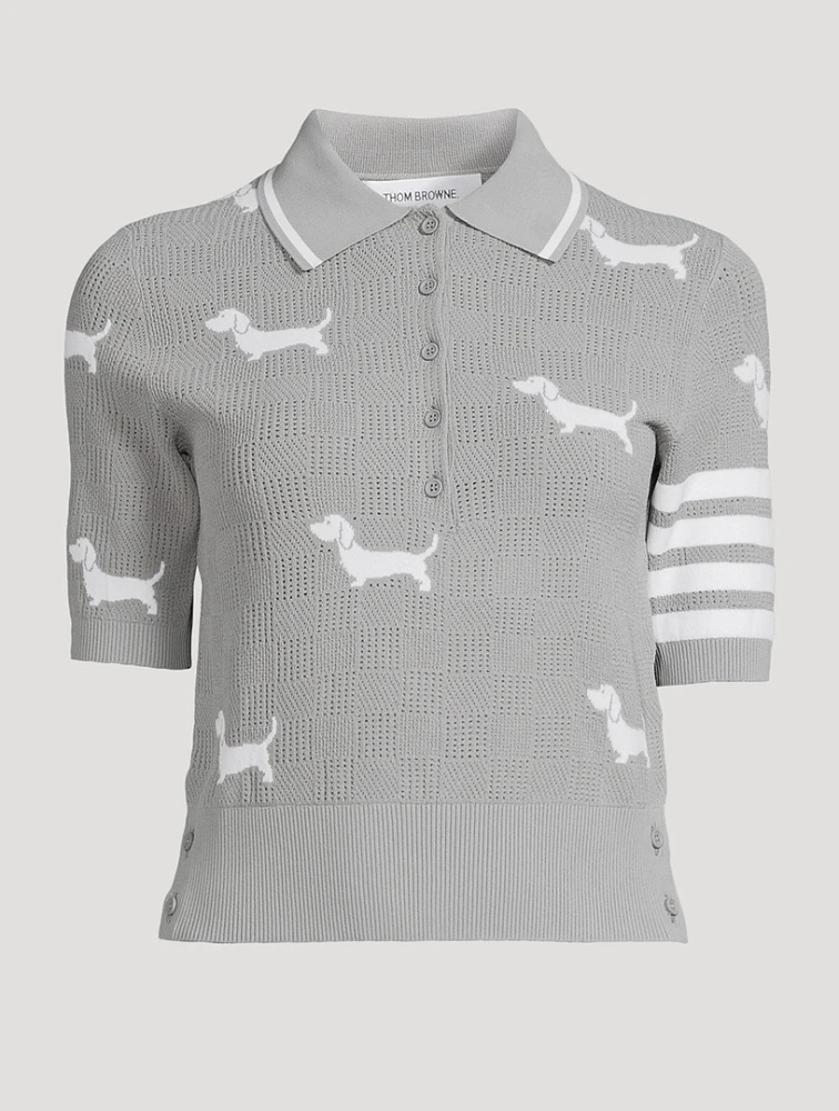 Hector Intarsia Polo Sweater