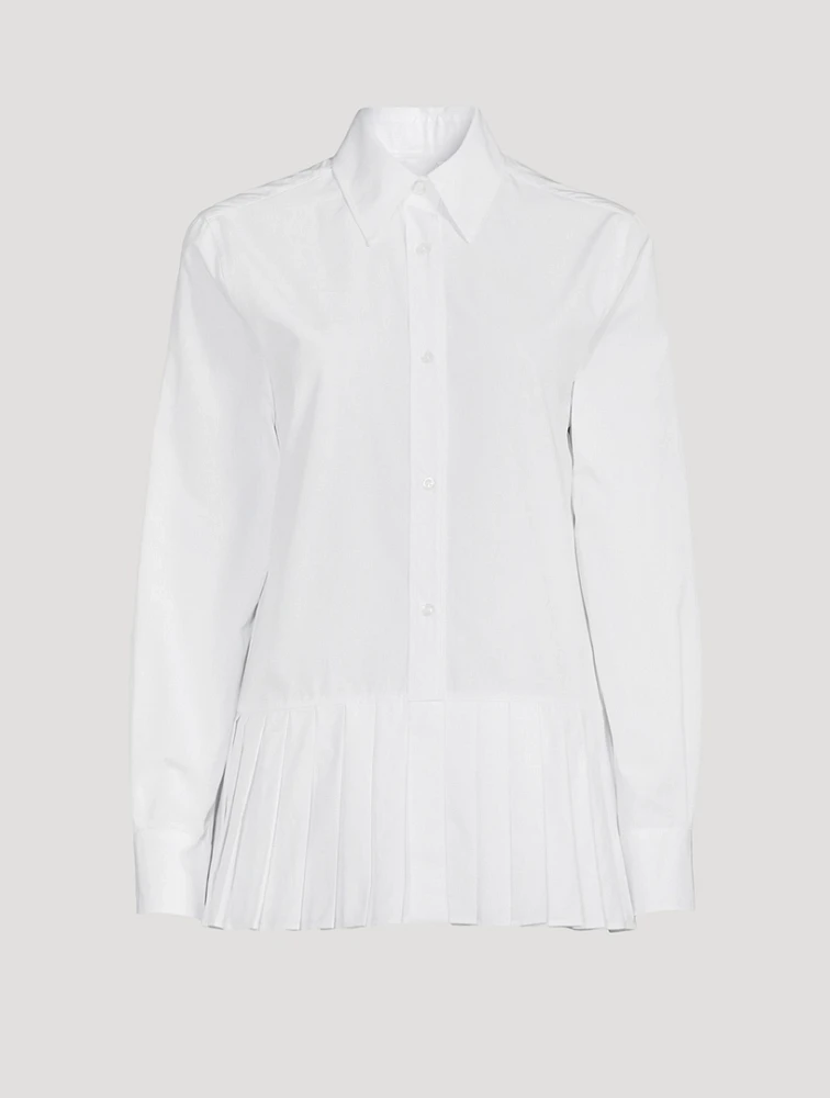 Pleated Drop-Waist Shirt