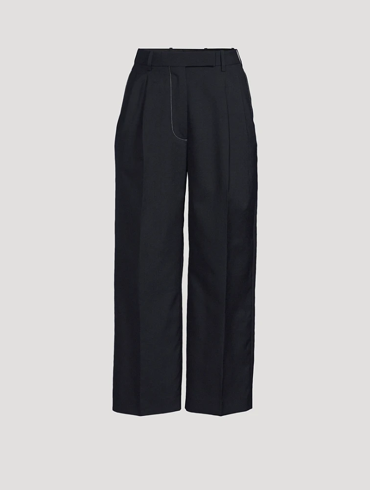 School Uniform High-Waisted Trousers