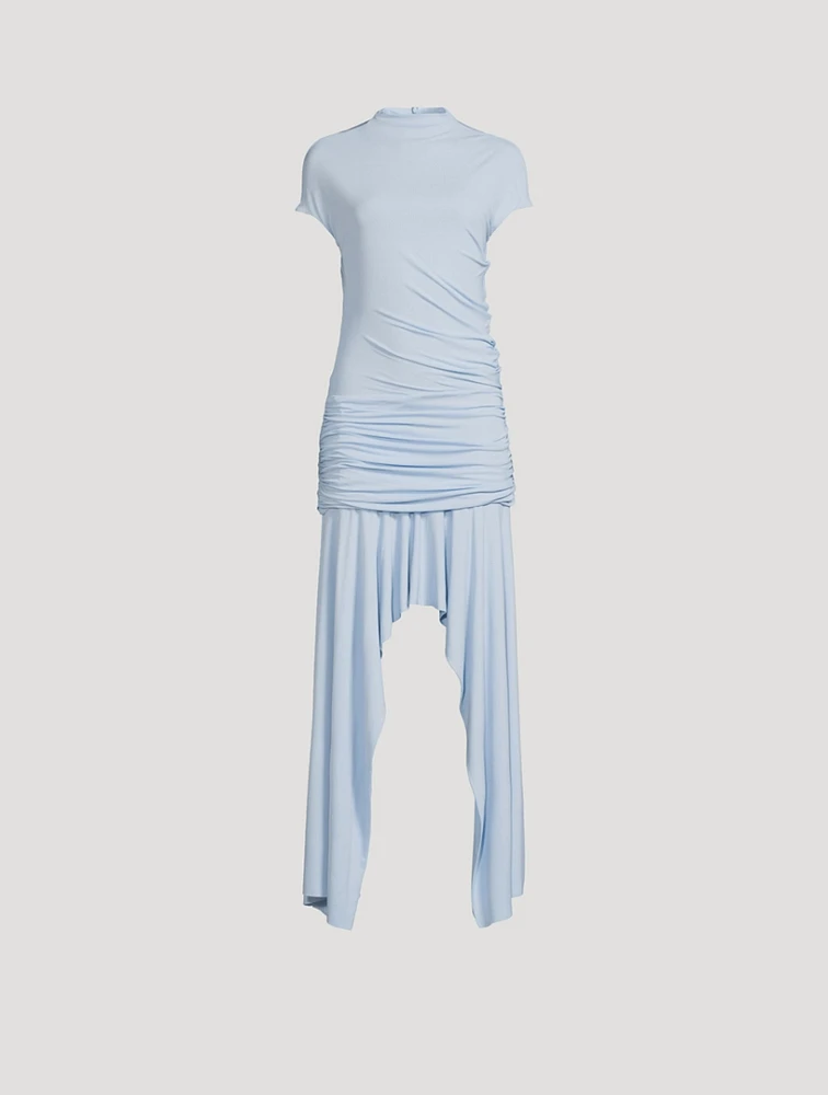 Asymmetric Jersey Dress