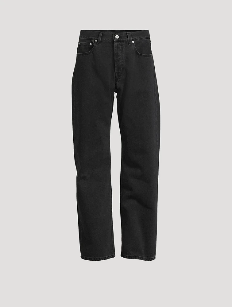 Le De-Nîmes Droit Straight-Leg Jeans
